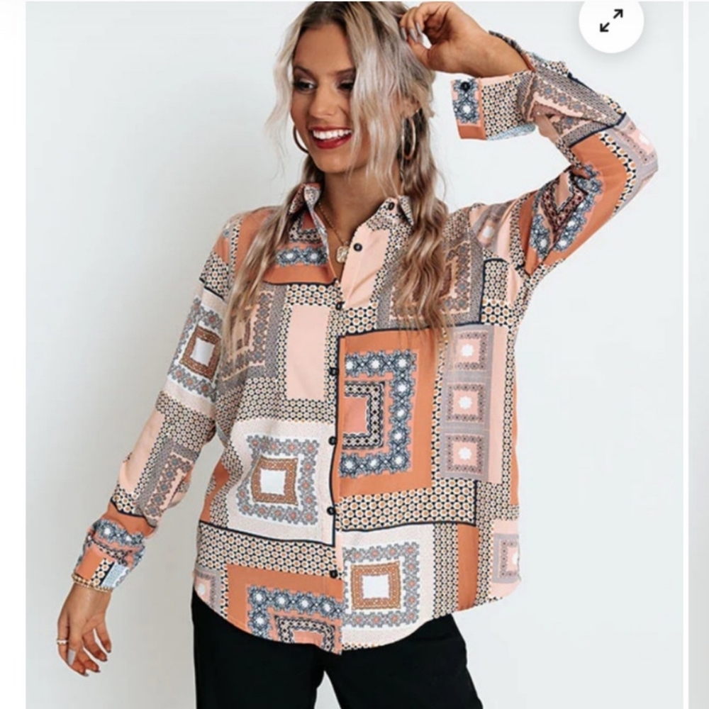 NWT Button Down Blouse